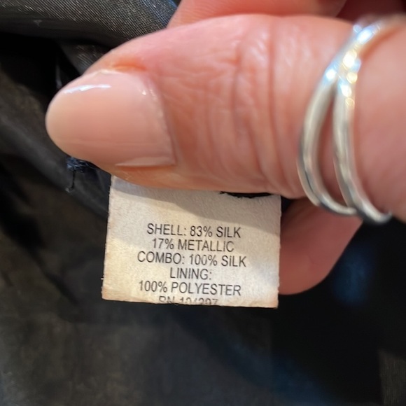 Milly Silk Metallic Flounce Mini Skirt - Picture 8 of 11